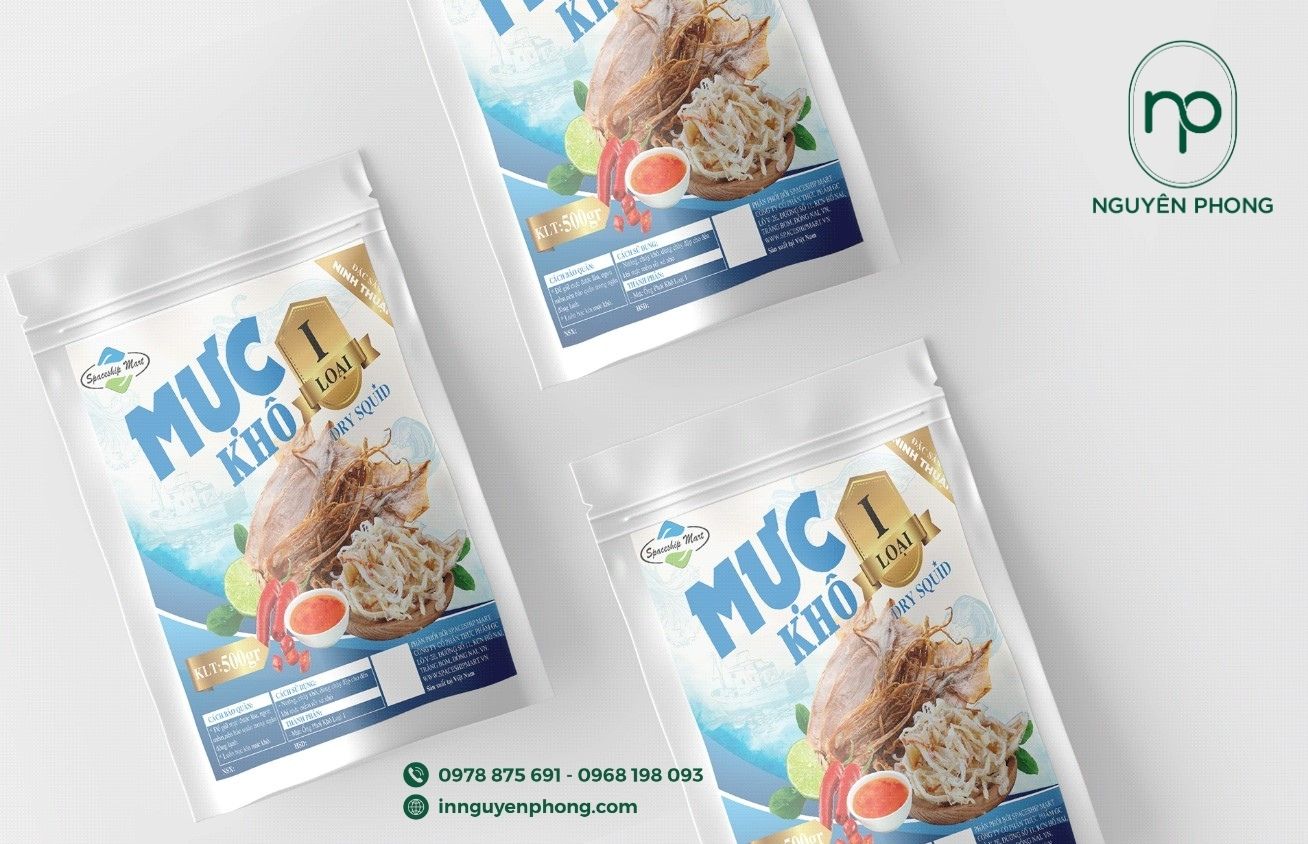 In sticker dán túi mực khô